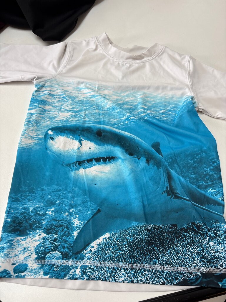 Shark Print Rash Guard