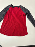 Kids Red and Gray Long Sleeve Shirt