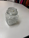 Vintage Glass Storage Jar with Lid