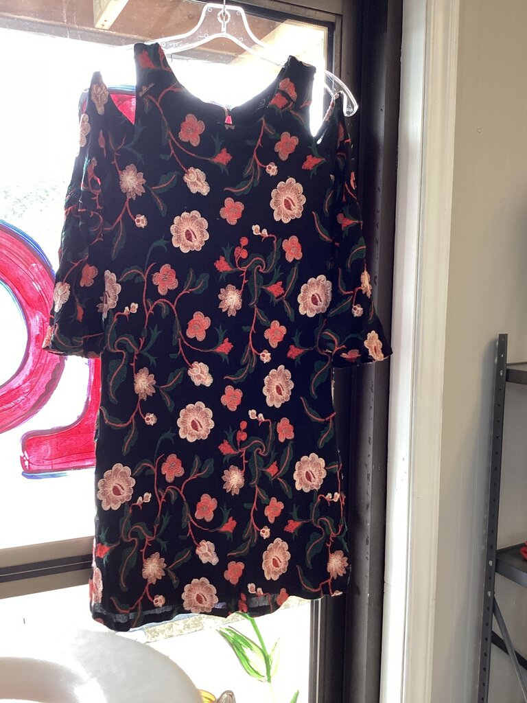 Lux II Floral Cold Shoulder Dress