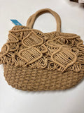 Woven Tan Rope Handbag