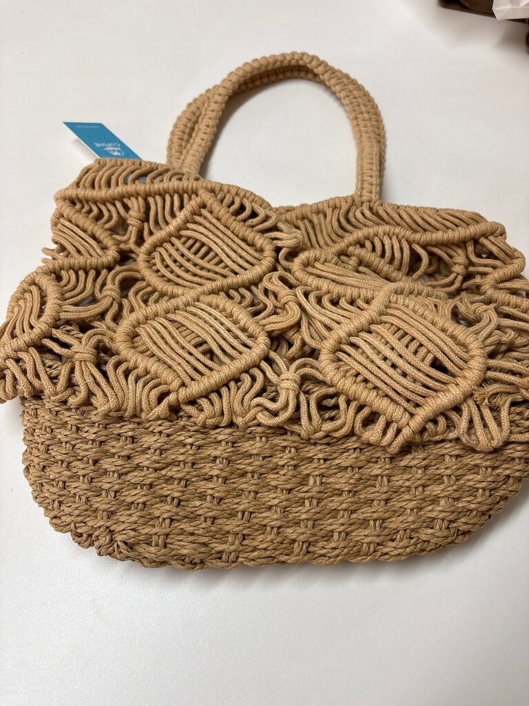 Woven Tan Rope Handbag