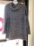 LOFT Women's Striped Cowl Neck Top