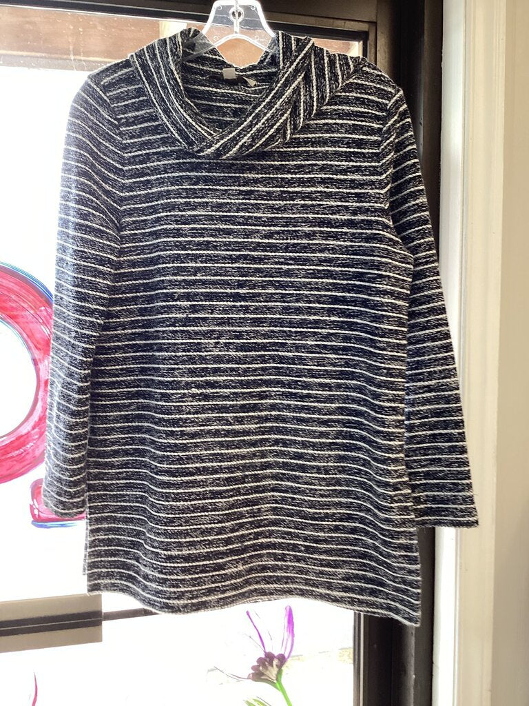 LOFT Women's Striped Cowl Neck Top