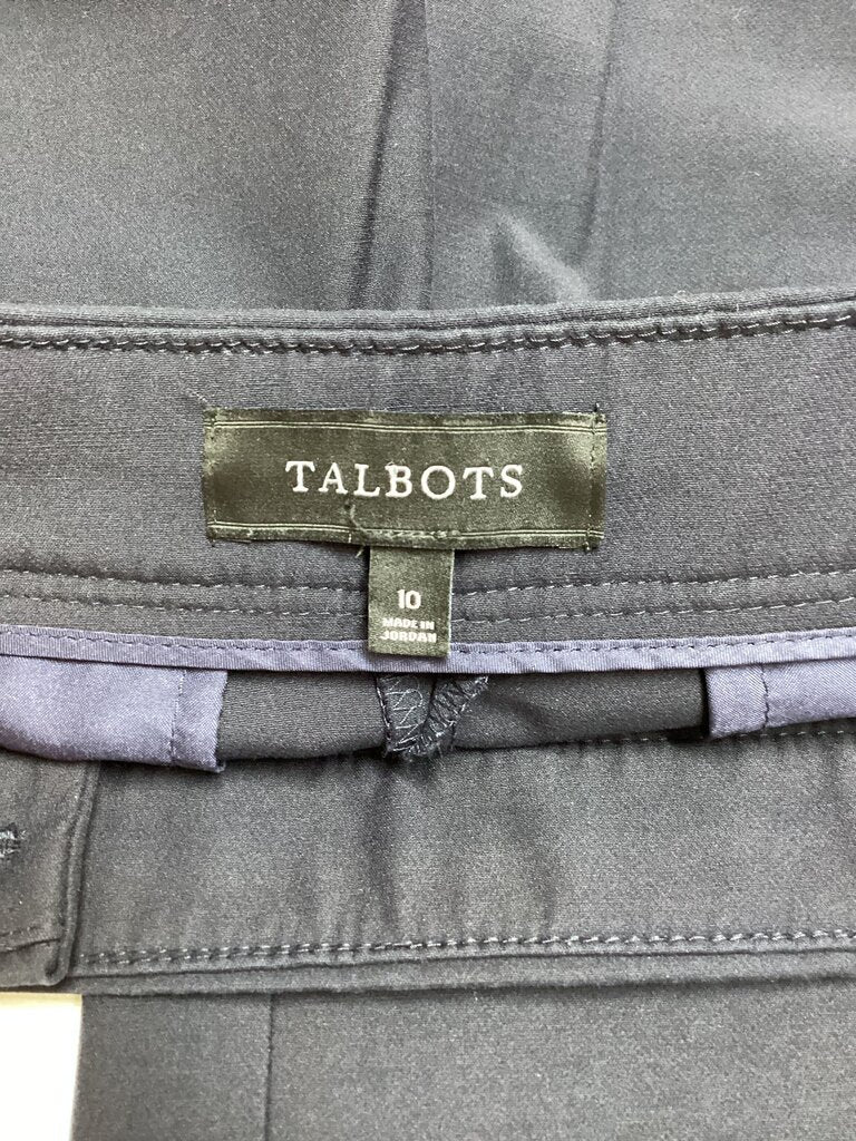 Talbots Women's Navy Wide Leg Pant