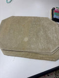 Set of Beige Fabric Placemats