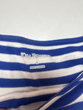 Kim Rogers Women's Blue and White Striped Top