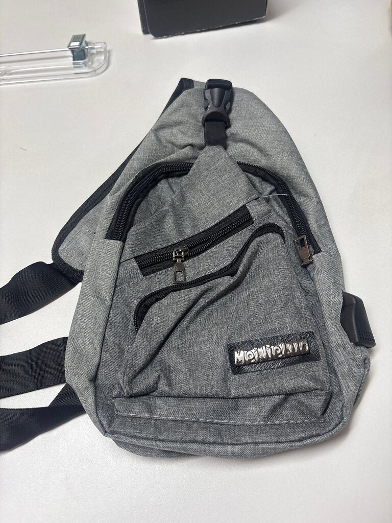 Men's Grey Sling Backpack
