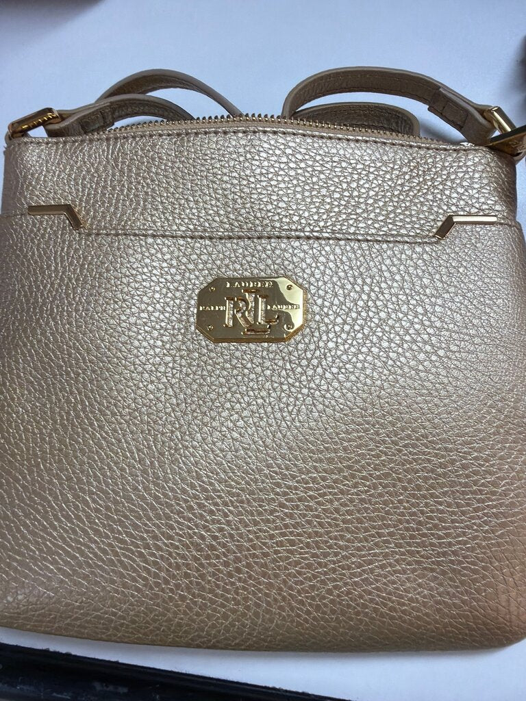 L. Lauren Ralph Lauren Gold Tote Bag