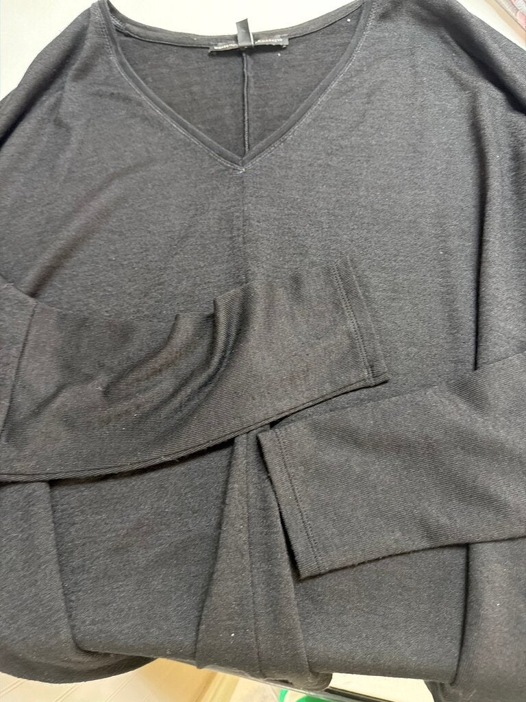 White House Black Market Black Long Sleeve Top