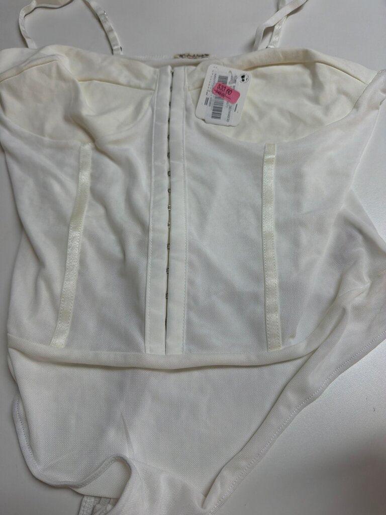 Free People White Bodysuit