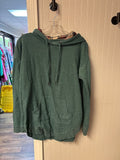 Maunces Green Hoodie with Plaid Lining