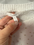 Maurices White Polka Dot Sweater