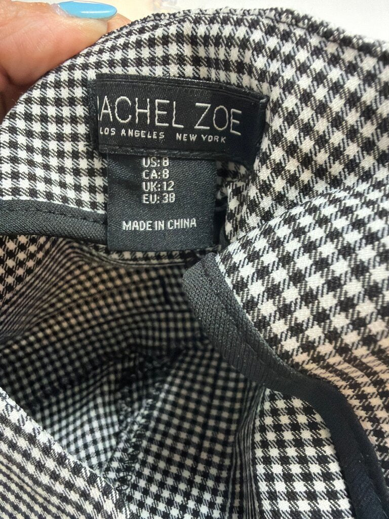 Rachel Zoe Black and White Checkered Pants