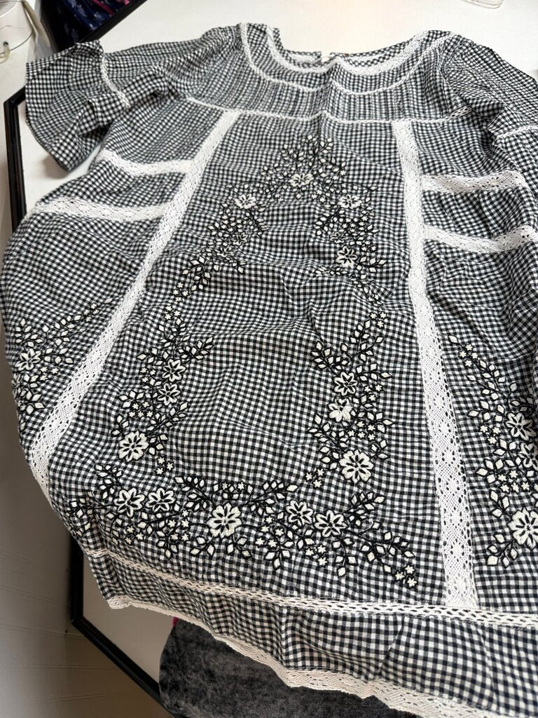 Black and White Gingham Dress