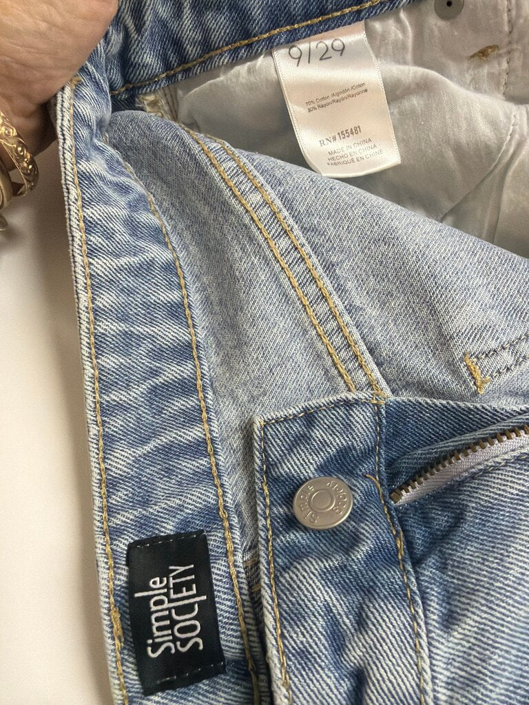 Simple Society Distressed Denim Jeans