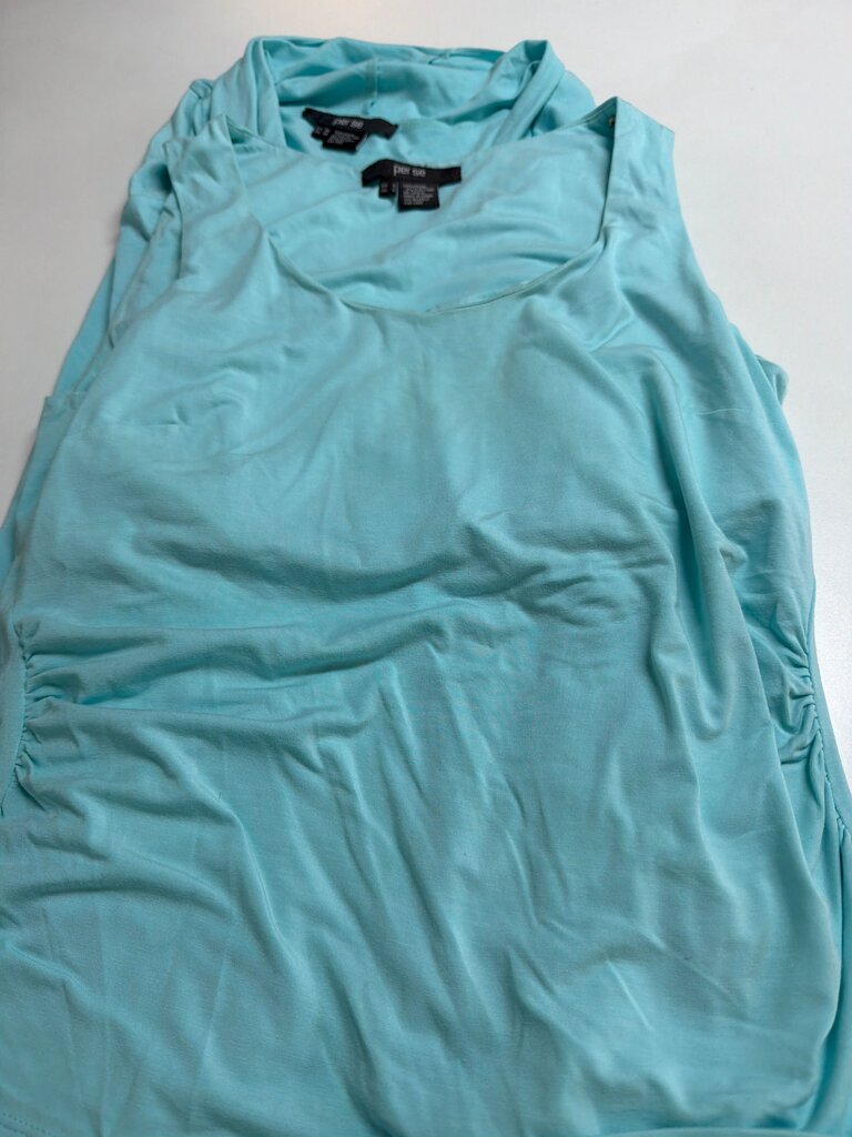 Per Se Aqua Blue Tank Top