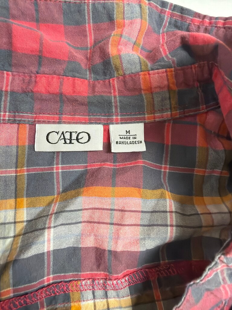 Cato Women's Plaid Button-Up Shirt