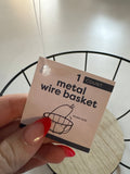 Metal Wire Basket with Movable Handle