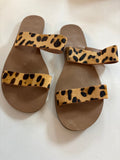 J.Crew Leopard Print Flat Sandals
