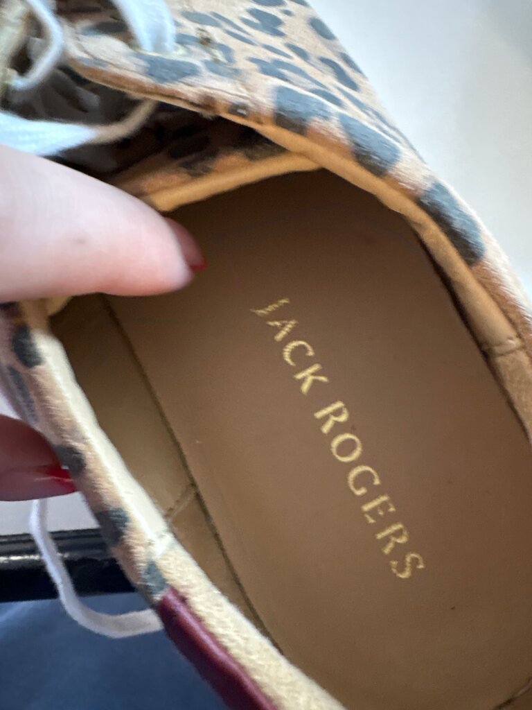 Jack Rogers Leopard Print Sneakers