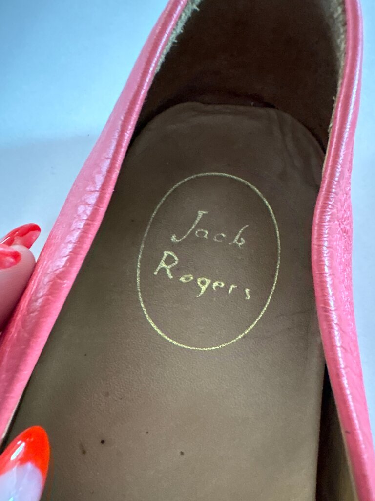 Jack Rogers Pink Leather Loafers