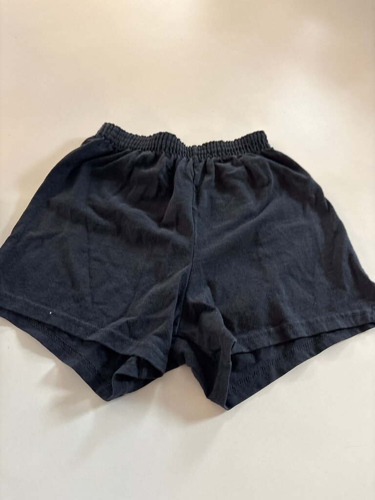 Soffe Black Cotton-Polyester Athletic Shorts