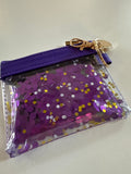 Purple Glitter Coin Purse