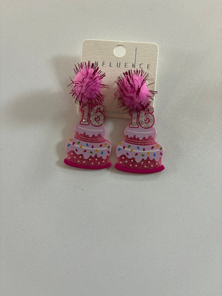 16th Birthday Cake Hair Clips