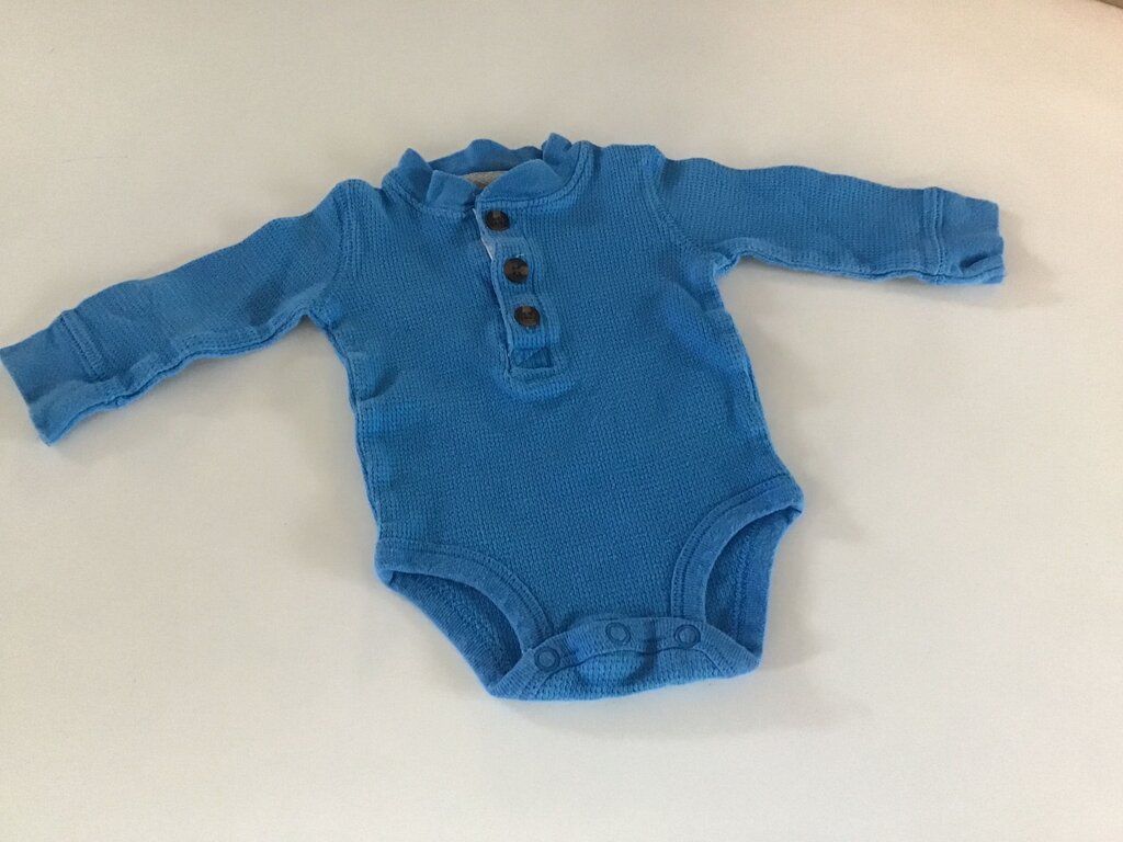 Carter's Long Sleeve Waffle Knit Bodysuit