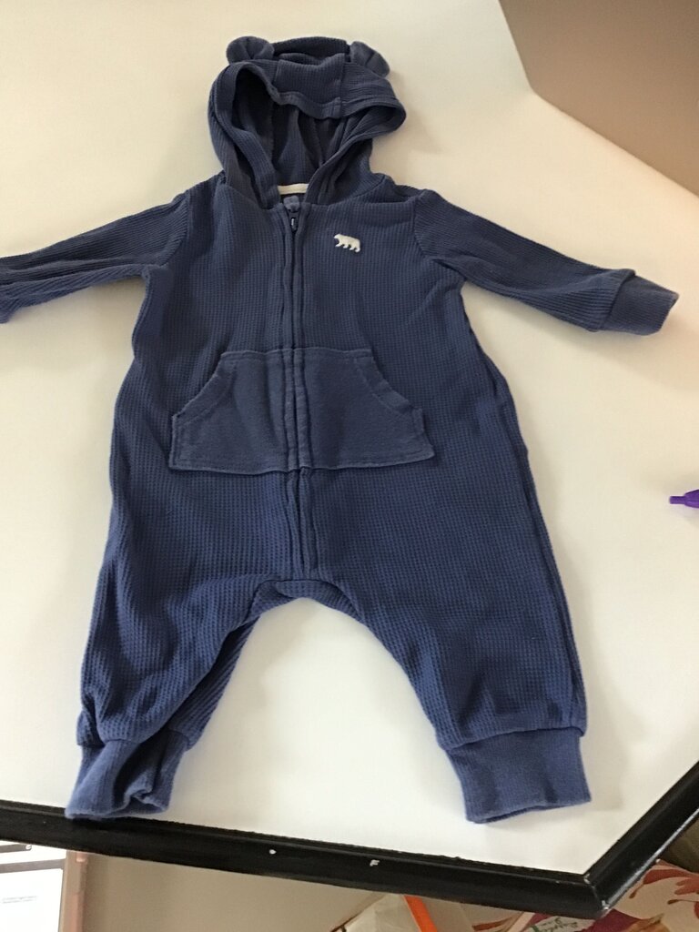 Carter's Blue Hooded Onesie
