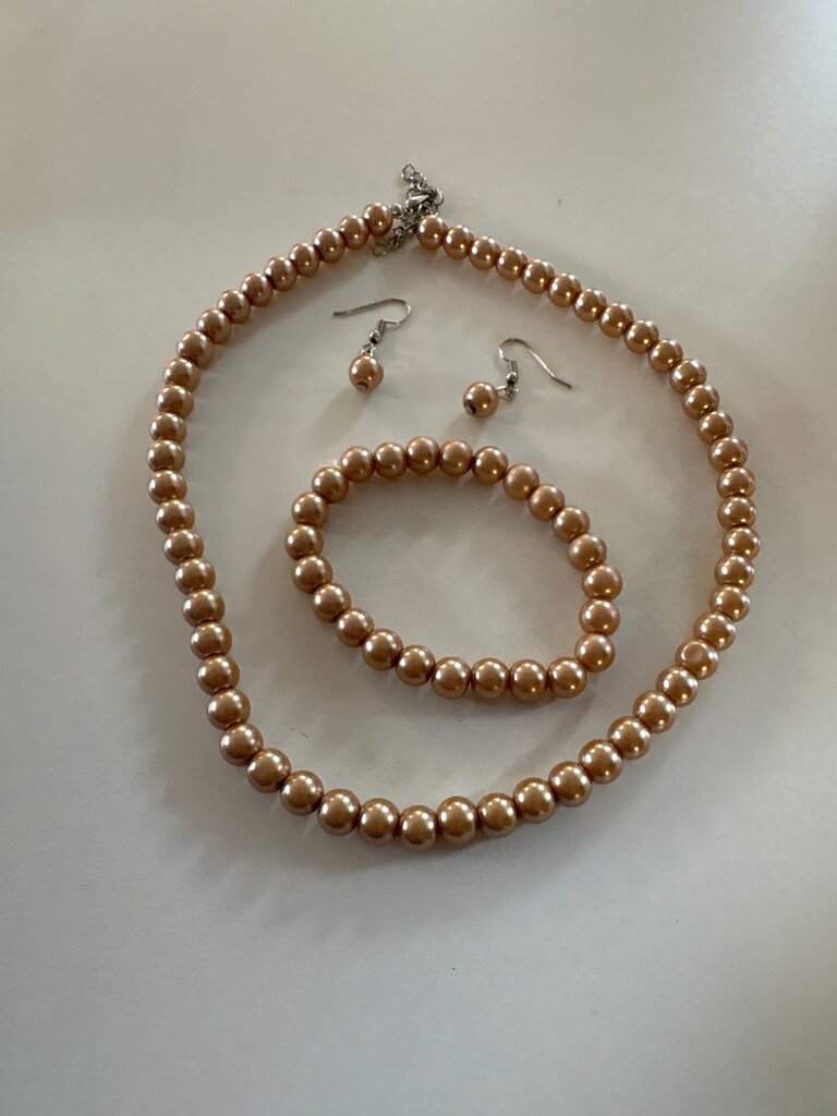 Plunder Jewelry Set with Necklace, Bracelet, and Earrings