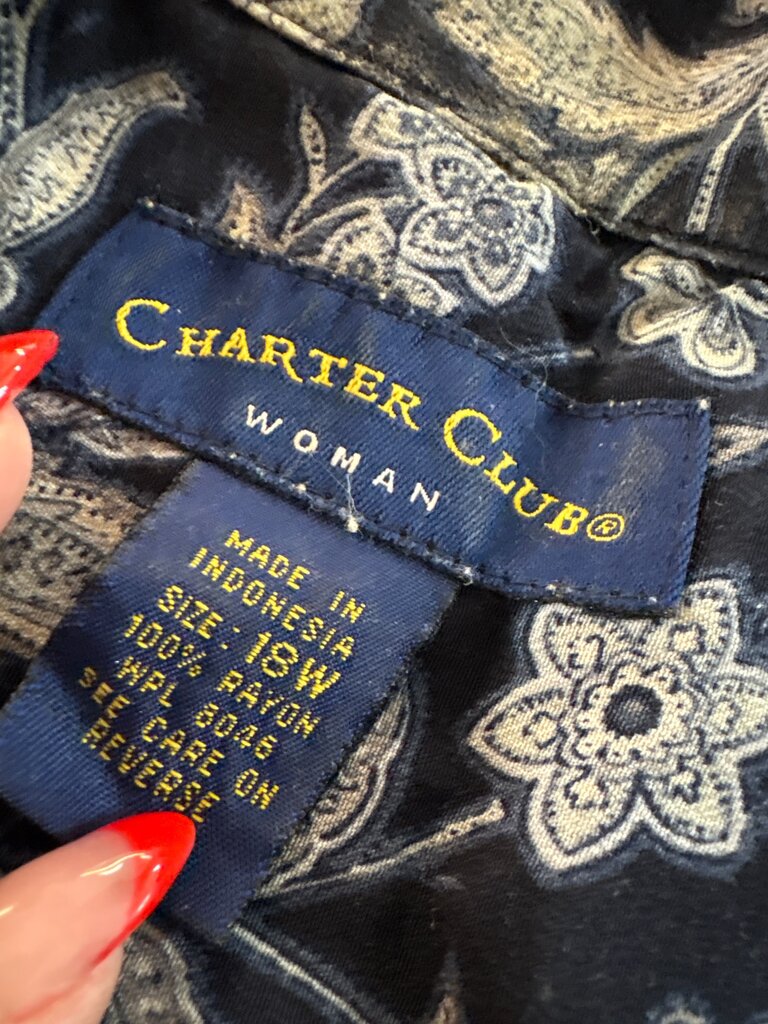 Charter Club Women's Floral Print Blouse