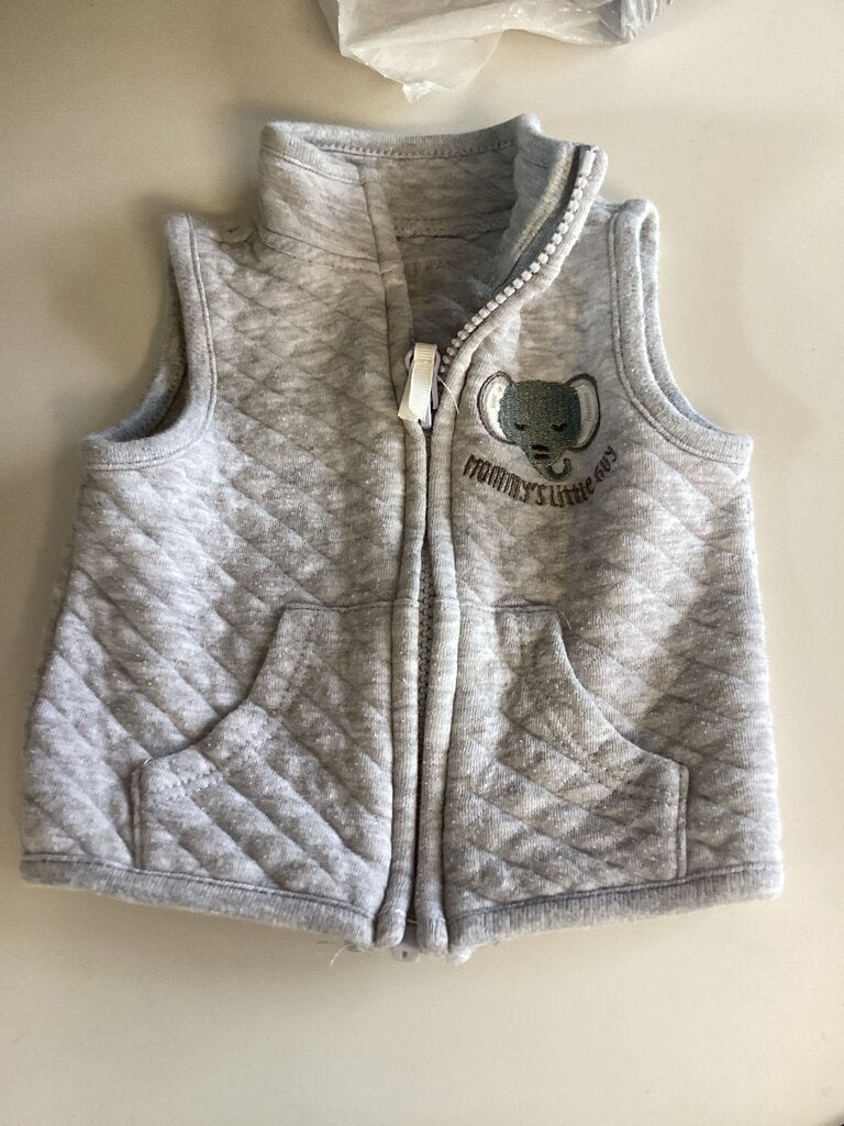 Mommy's Little Elephants Zip-Up Vest