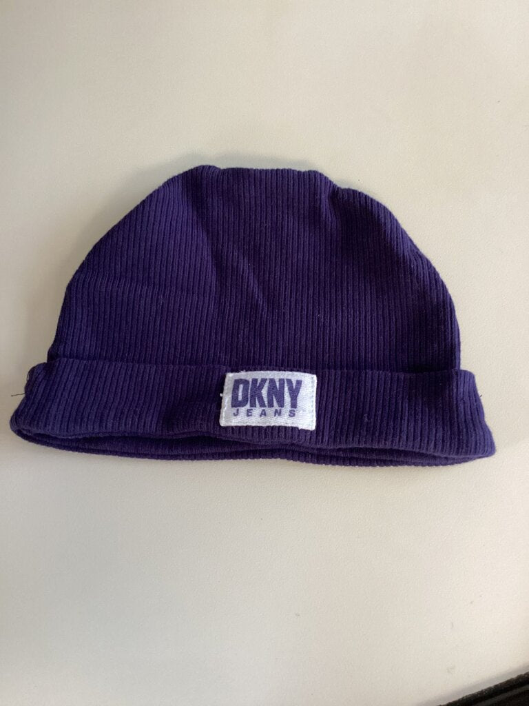 DKNY Jeans Purple Beanie Hat