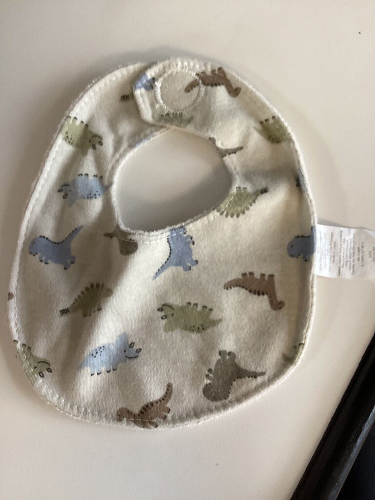 Dinosaur Print Baby Bib