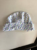 Baby Knit Hat with Blue and Green Pattern