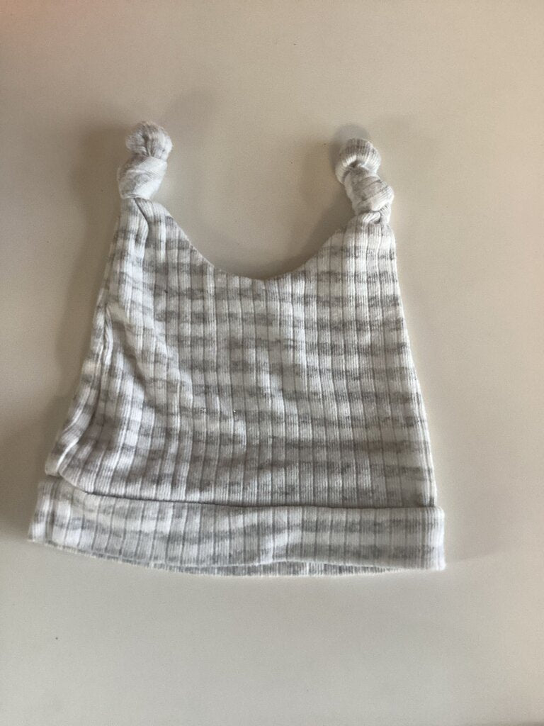 Gray Striped Baby Beanie