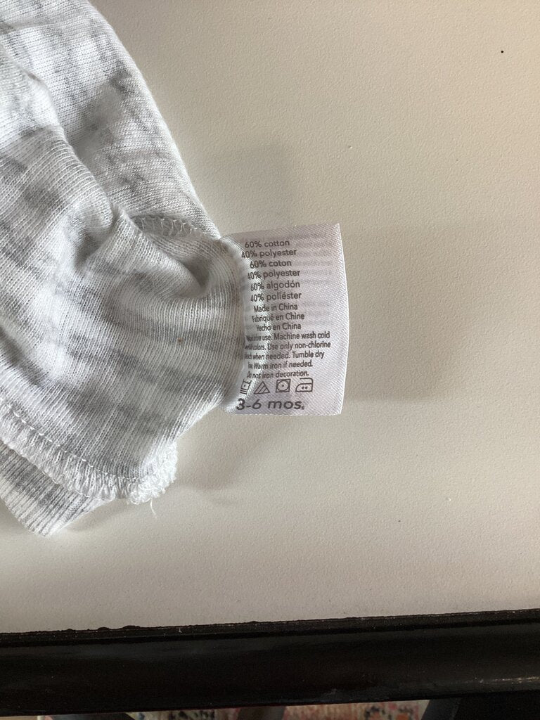 Gray Striped Baby Beanie