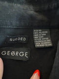 George Sueded Button-Up Shirt