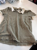 Striped Polo Shirt by Denim & Flower