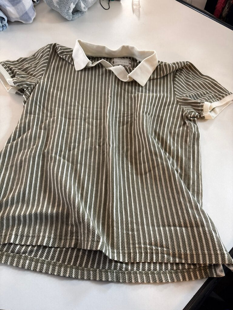 Striped Polo Shirt by Denim & Flower
