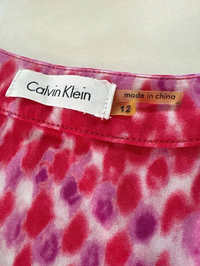 Calvin Klein Pink Print Dress