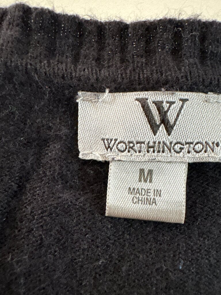 Worthington Women's Black Cardigan