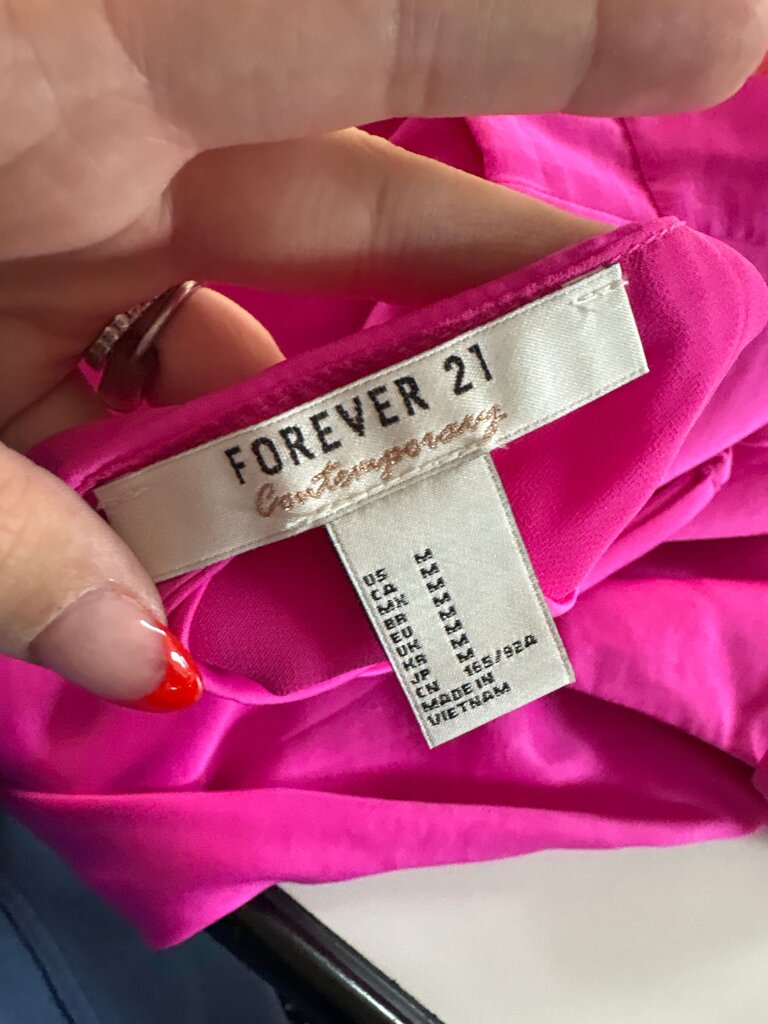 Forever 21 Hot Pink Slip Dress