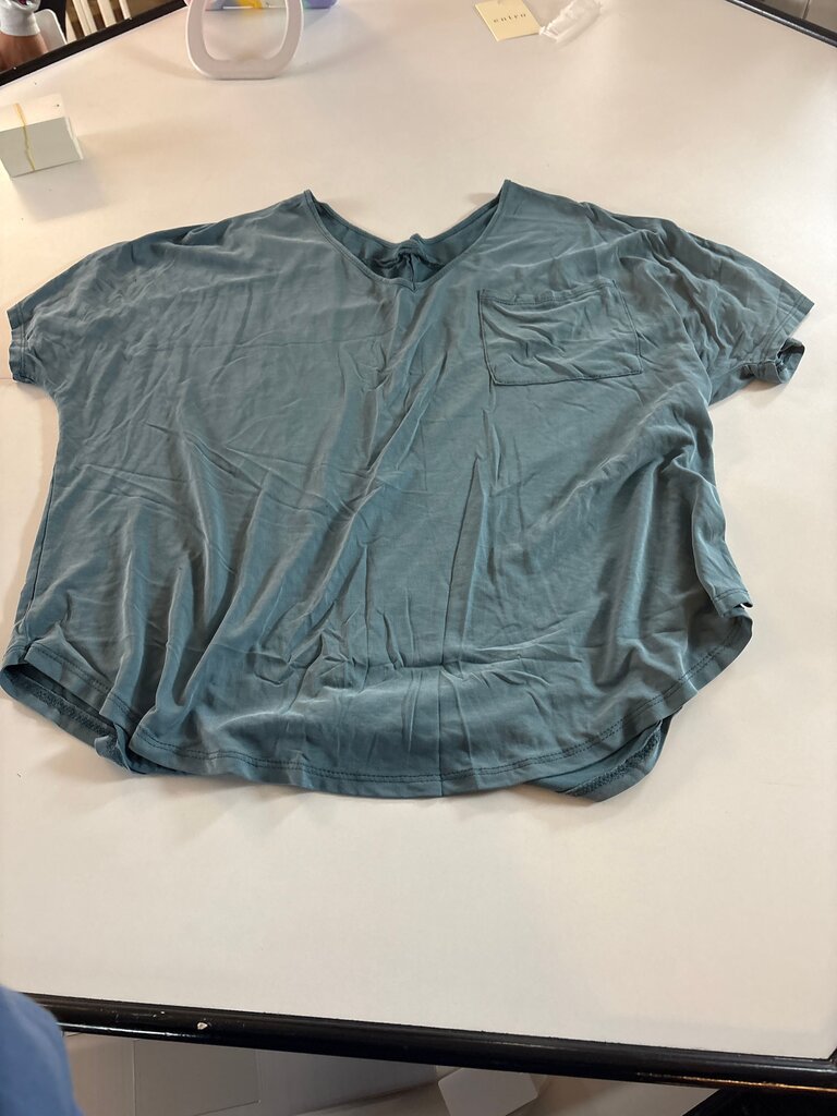 Soft Teal Pocket T-Shirt
