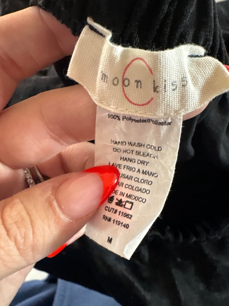 Moon Kiss Black Off-Shoulder Top