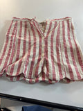 Forever 21 Red and White Striped Button-Up Skirt