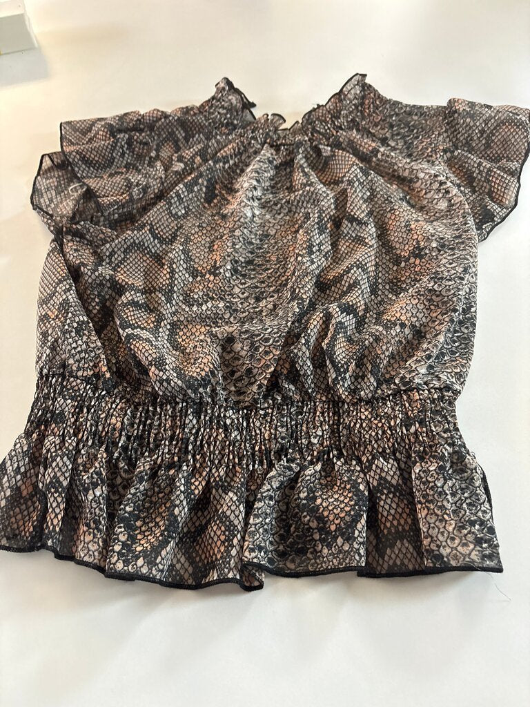 Live & Truth Womens Snake Print Top