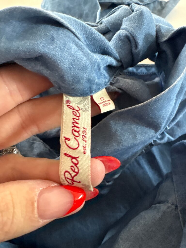 Red Camel Blue Dress